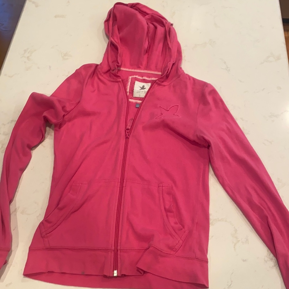 aerie hot pink sweatshirt